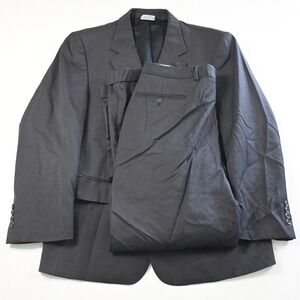 Vtg USA Made 40S 34x30‎ Gray Glenn Check 100% Wool Mens Jacket Pants Suit